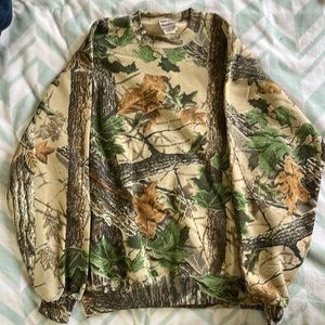 Real tree crewneck sweatshirt